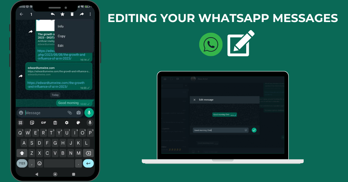 How to edit a WhatsApp message after it has been sent