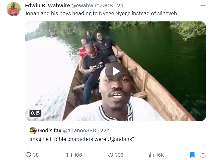 If bible characters were Ugandans